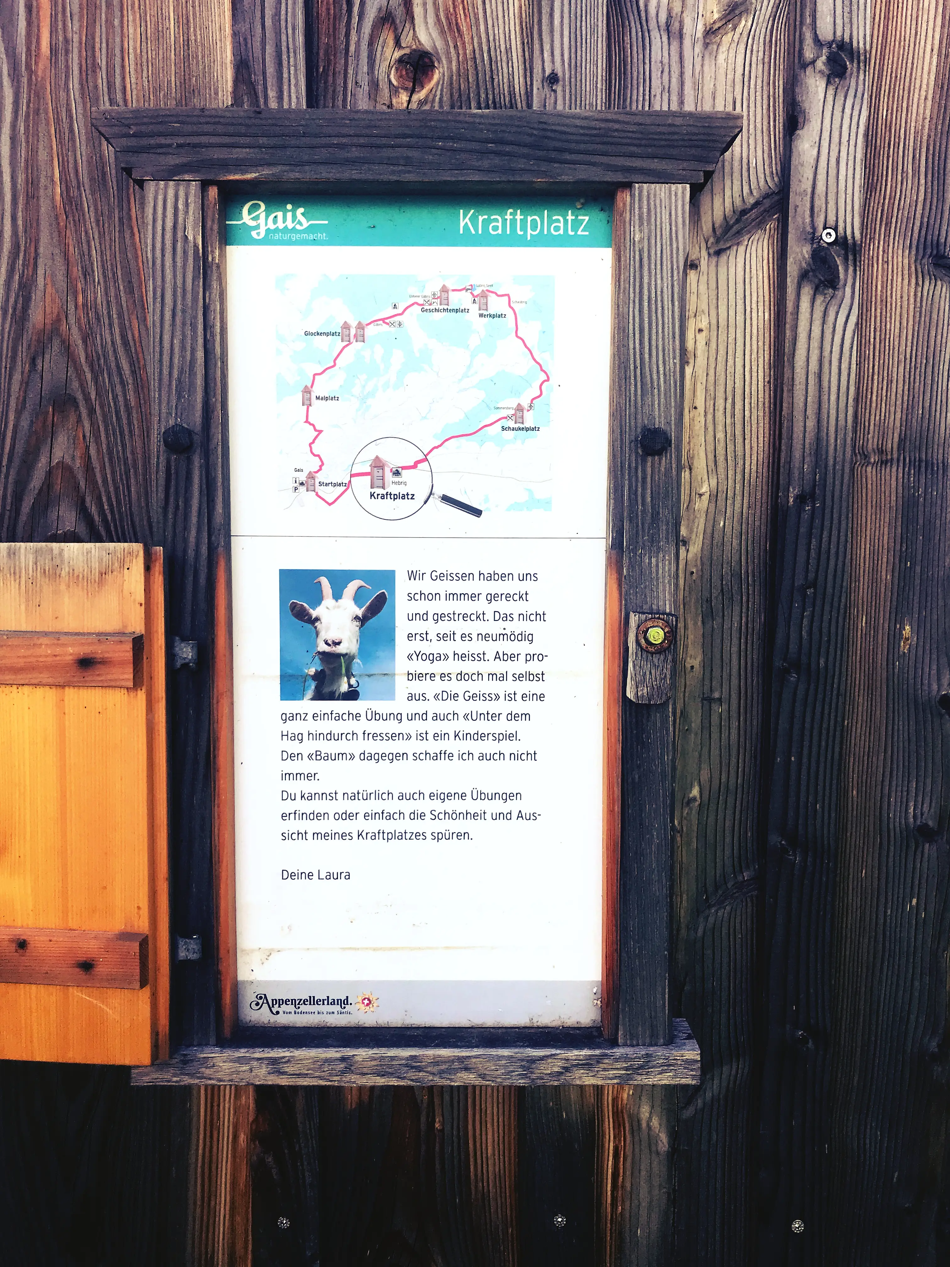 Auf der Route im Appenzell kommen die Localsbodensee an einen Punkt der „Lauras Lieblingsplätze entdecken“-Tour vorbei.
