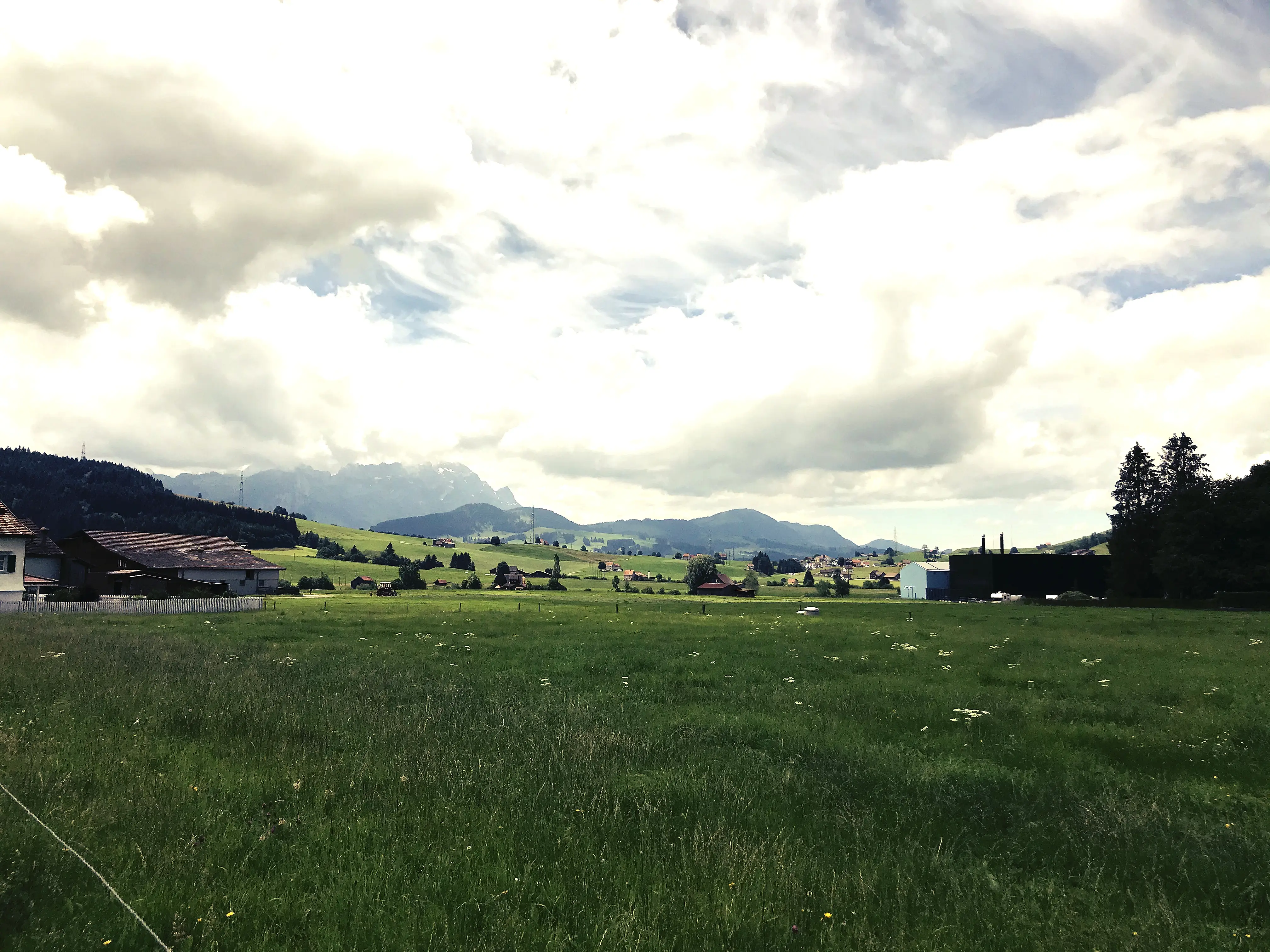 Gleich zu Beginn der Wanderung hat man einen wunderbaren Blick in die Natur.