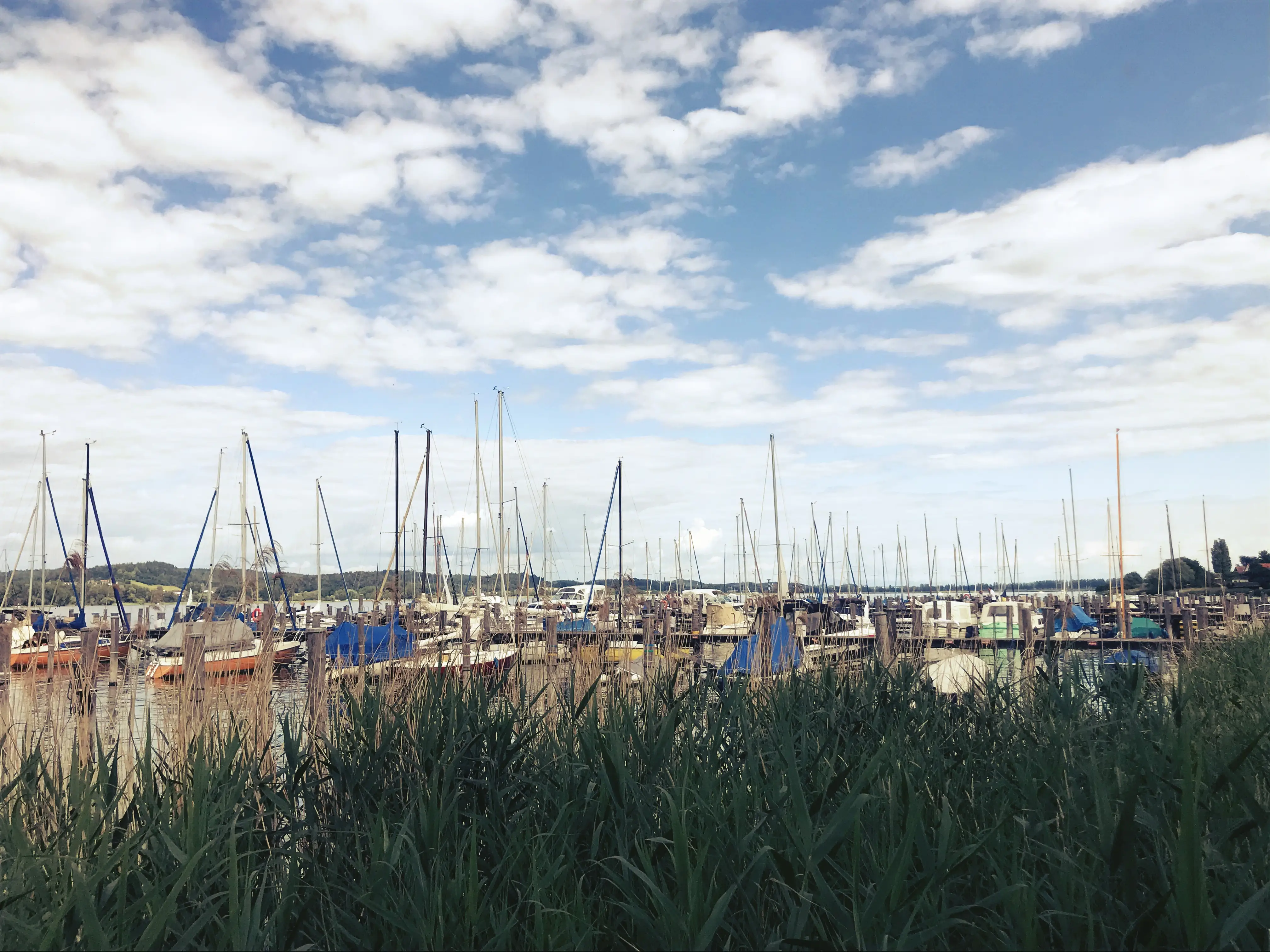 Der Hafen der Insel Reichenau läd zum entspannen ein.