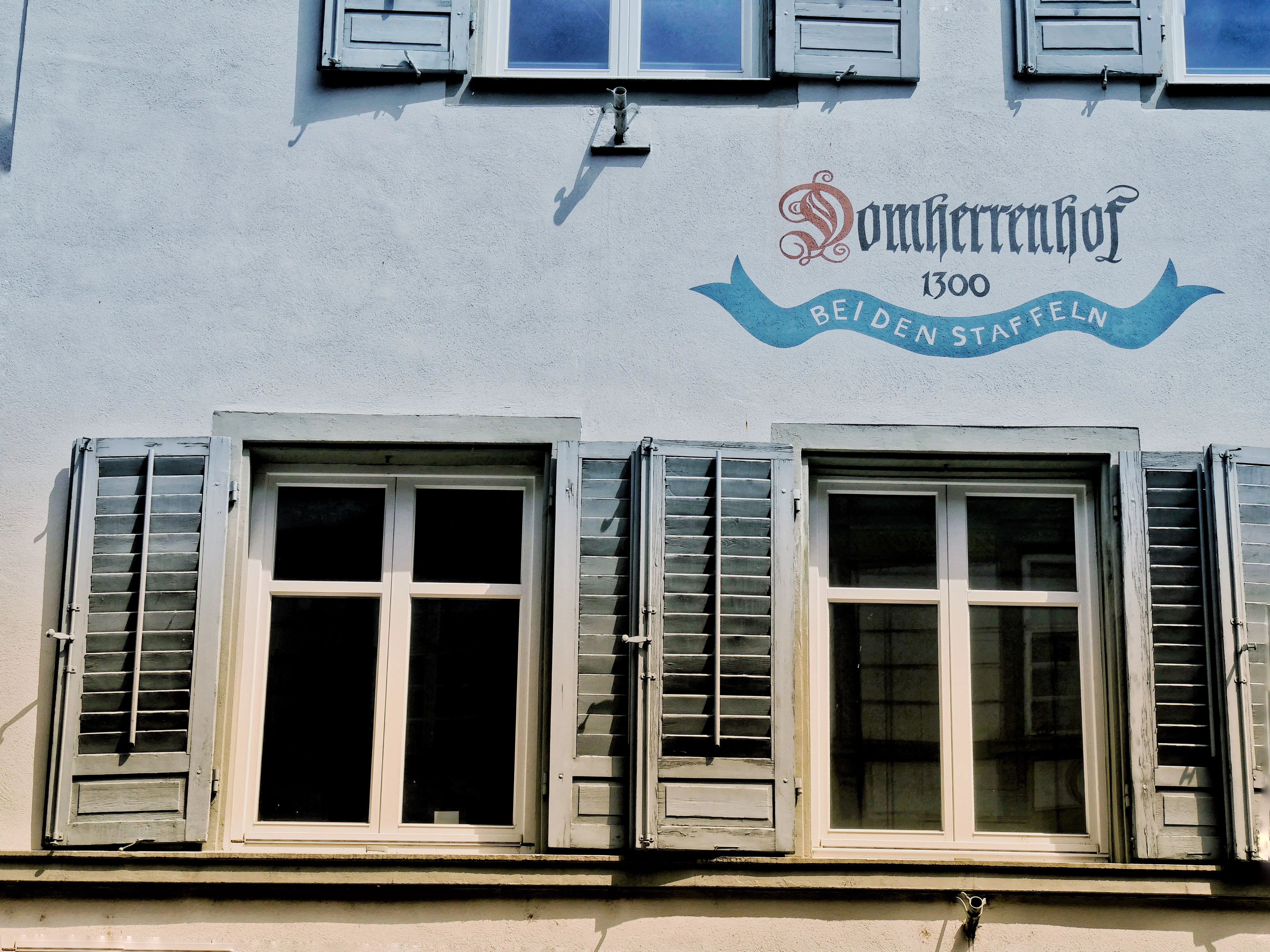 Das Haus "Domherrenhof" beherbergte im 14. Jahrhundert hohe Beamte des Bischofsamts..
